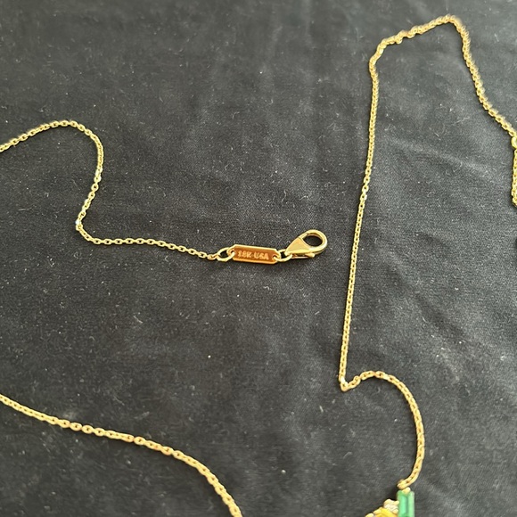 Suzanne Kalan Frenzy firework bar necklace with emerald - Picture 4 of 9